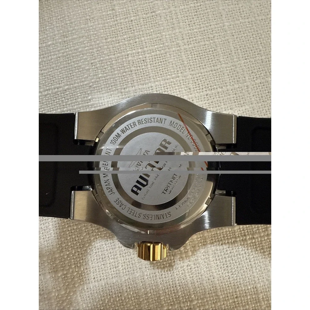 New Invicta Mens 50mm AVIATOR VH63 Multi Function‎ Quartz Black Dial SS Watch